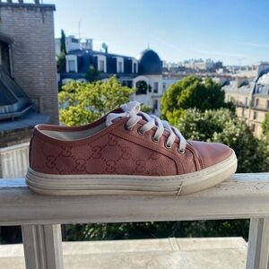 Gucci Pink GG Logo Sneakers